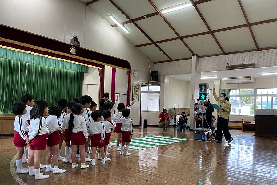 人吉幼稚園交通安全教室③